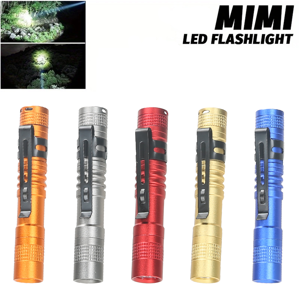 Outdoor Power Lights - Мини-портативный светодиодный фонарик-ручка с зажимом, ультра
