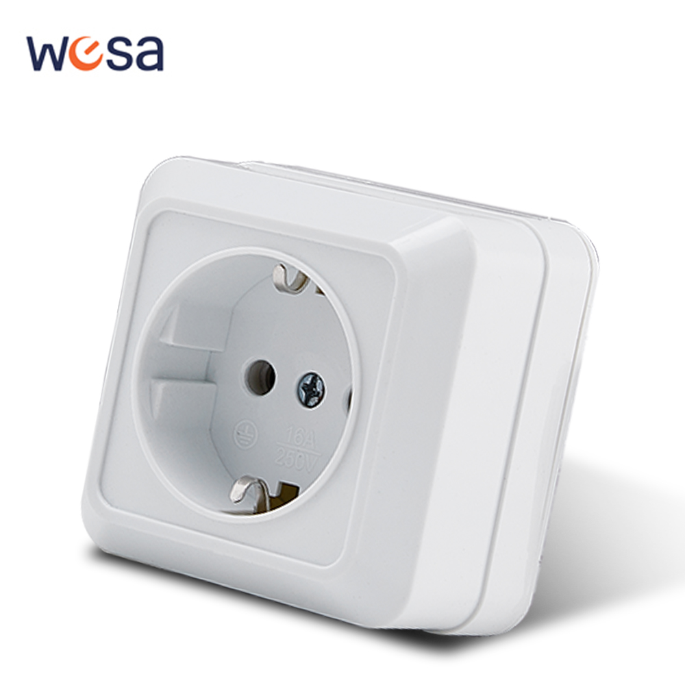Outdoor Power Hub - Белая розетка WESA для настенного монтажа,