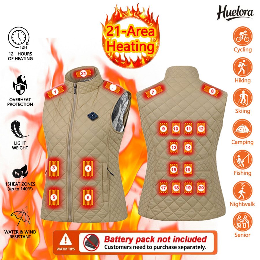 Outdoor Power Equipment - Huelora 21-зонный жилет с подогревом, зимние