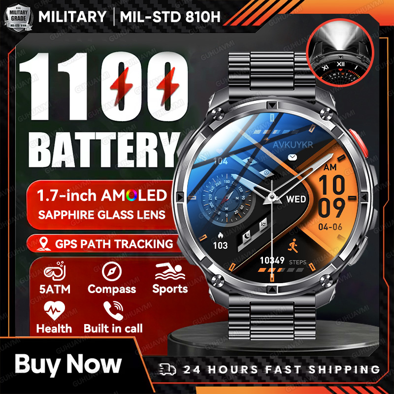 Outdoor Power Hours - 2026 Новые военные умные часы с