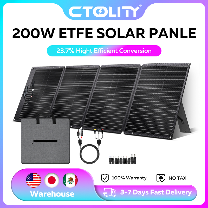Outdoor Power Source - CTOLITY ETFE 200 Вт складные солнечные