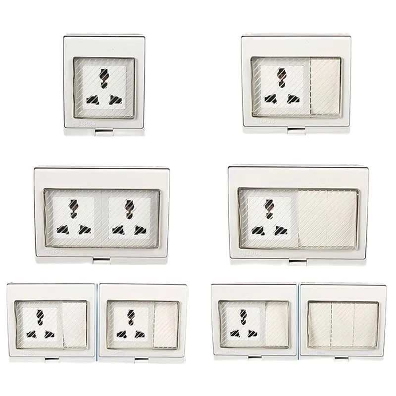 Outdoor Power Outlet Extension - Универсальная водонепроницаемая настенная розетка (белая) для
