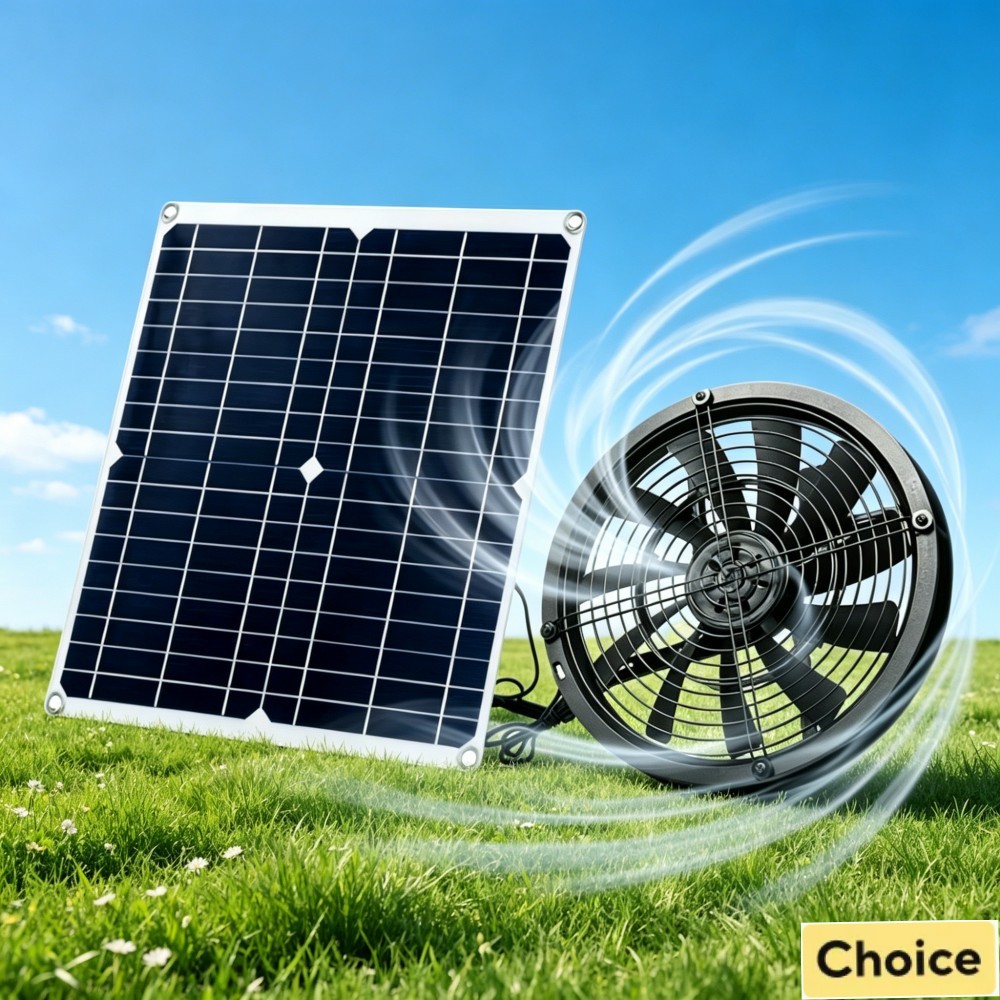 Outdoor Power Vent - Комплект вытяжного вентилятора с автономным питанием