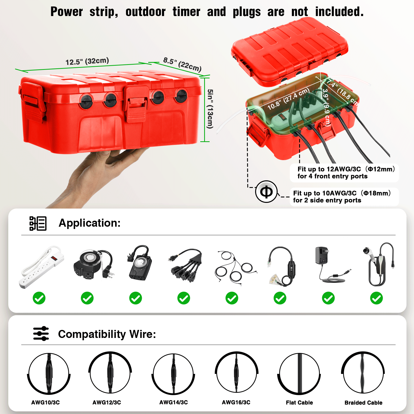 Влагозащищенный уличный удлини – обзор и цена Outdoor Power Outlet Extension