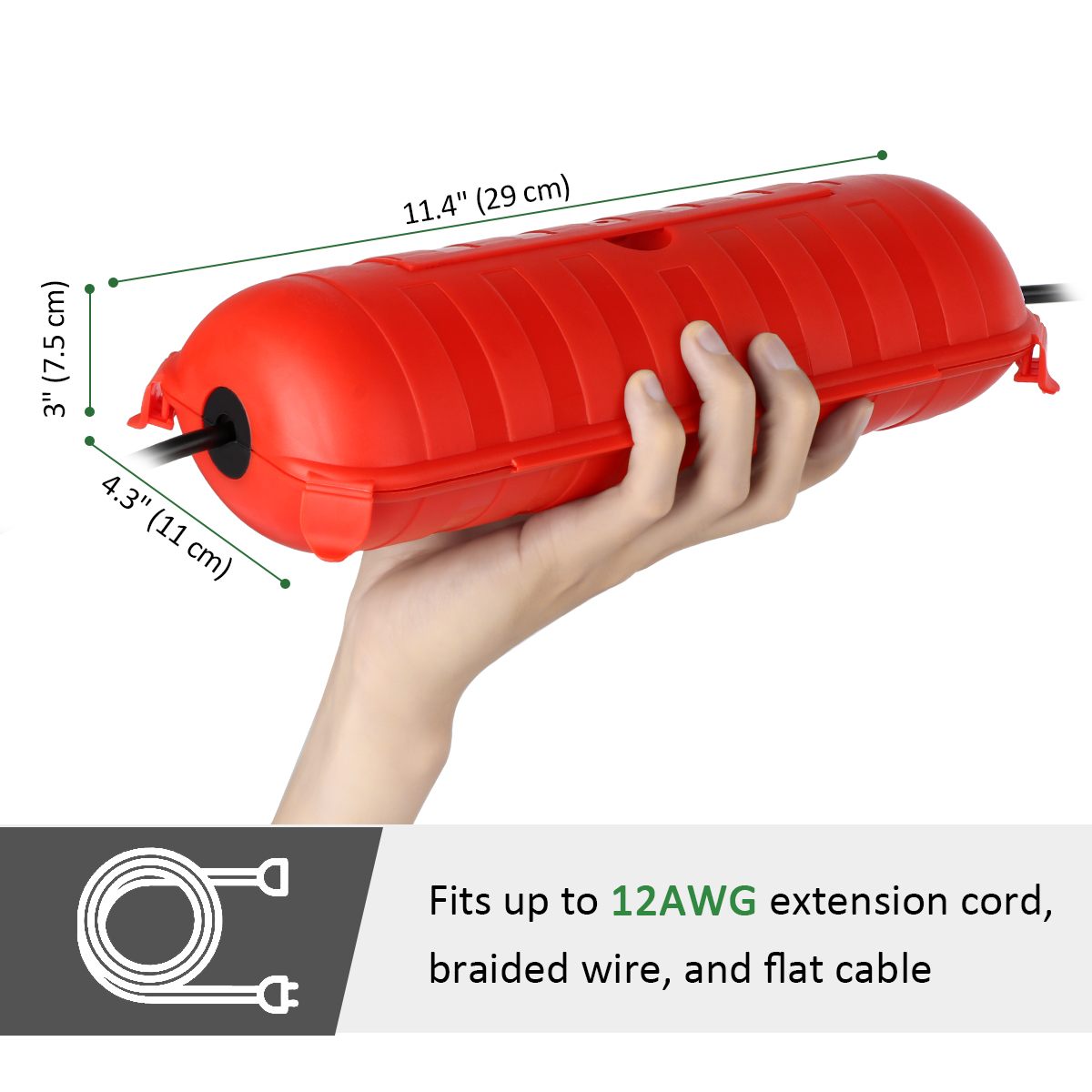 Влагозащищенный уличный удлини – обзор и цена Outdoor Power Outlet Extension