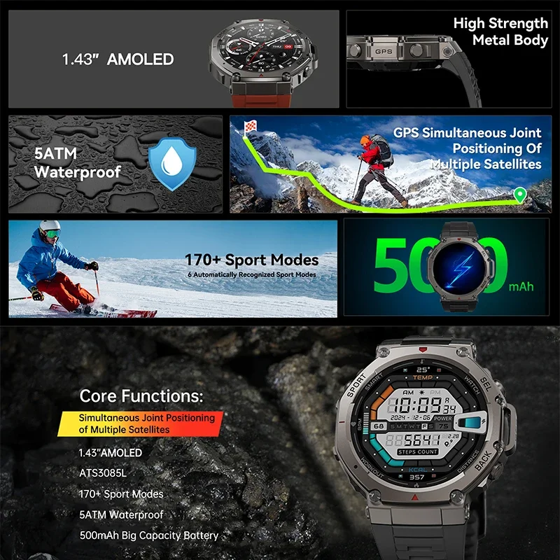 Новые военные смарт-часы DM58  – обзор и цена Outdoor Power Hours