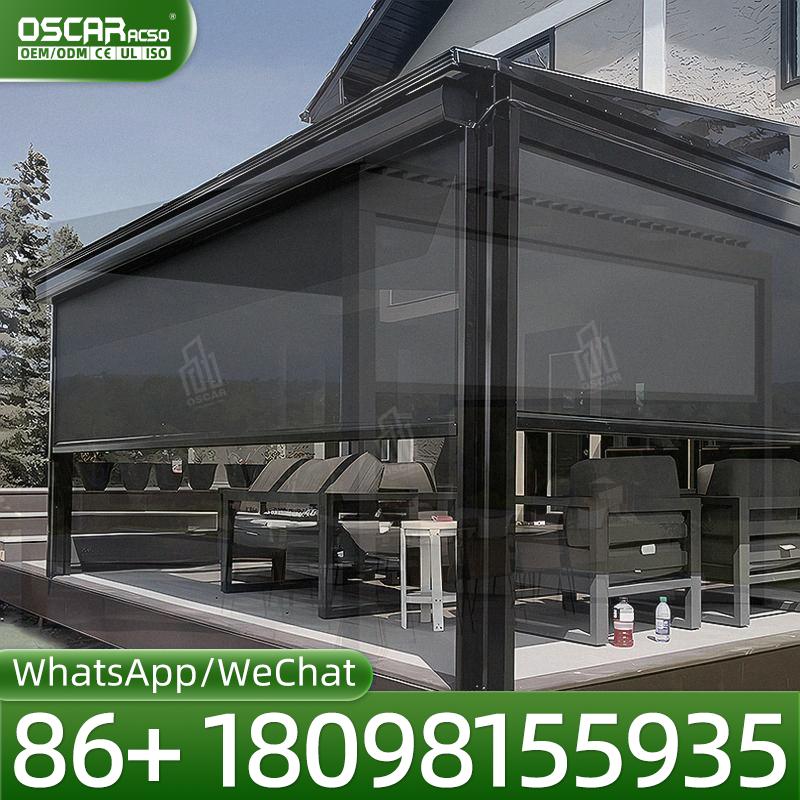 Современный электрический алюм – обзор и цена Outdoor Power Roller Shades