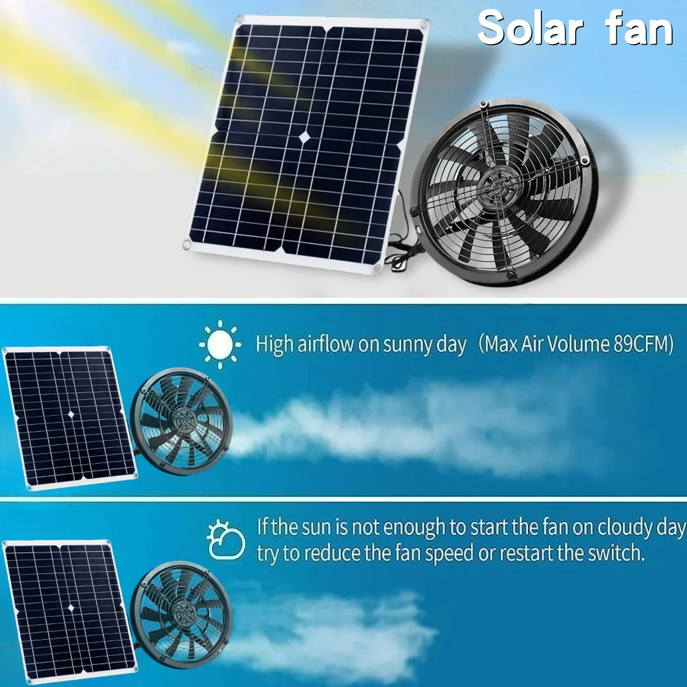 Комплект солнечного вытяжного  – обзор и цена Outdoor Power Vent