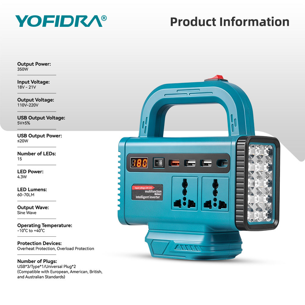 Портативный инвертор YOFIDRA 2 – обзор и цена Outdoor Power Hub
