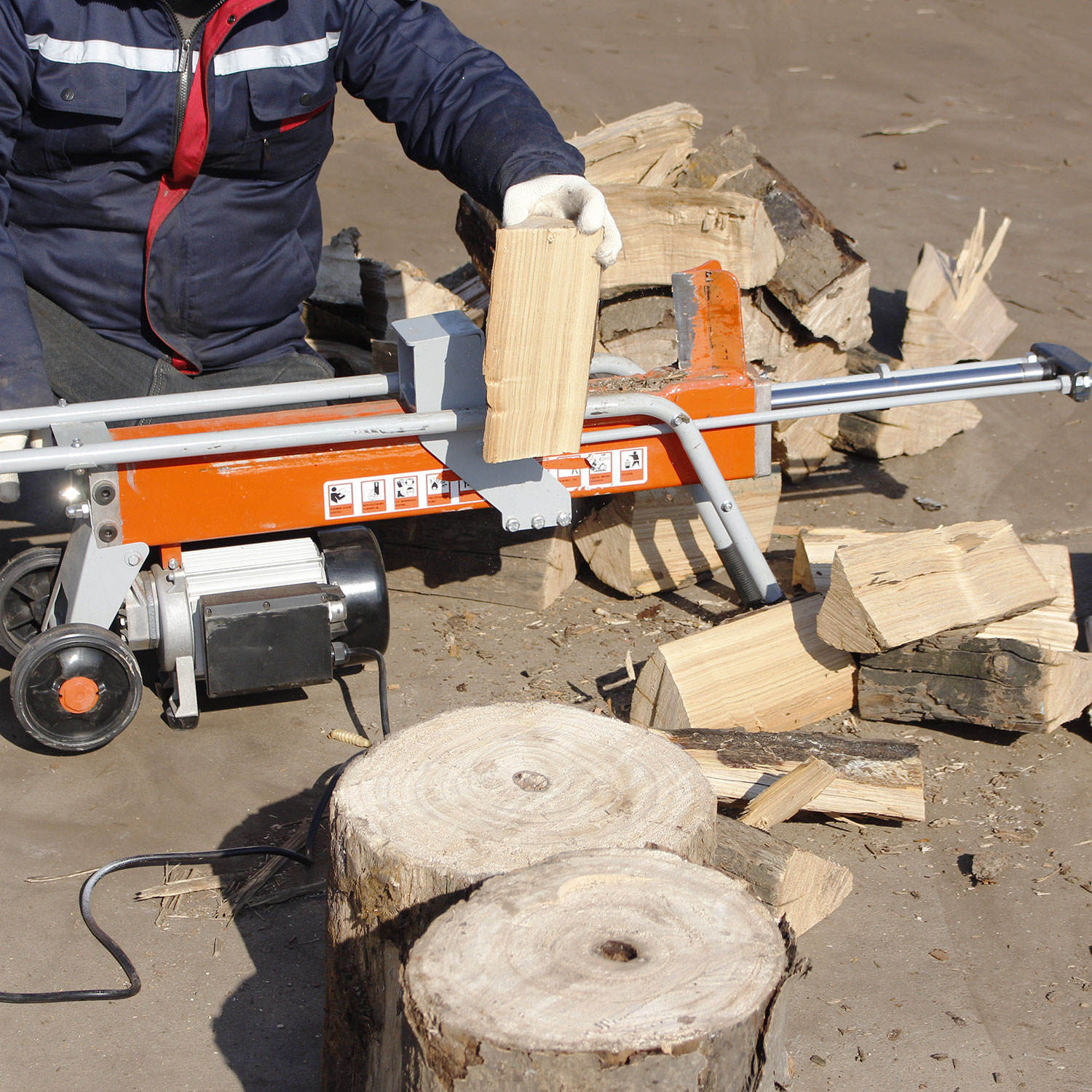 8-тонная портативная гидравлич – обзор и цена Log Splitter Electric