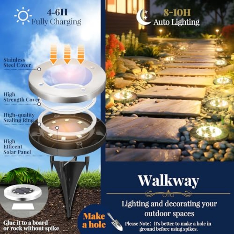 Солнечные садовые светильники, – обзор и цена Outdoor Power Lights