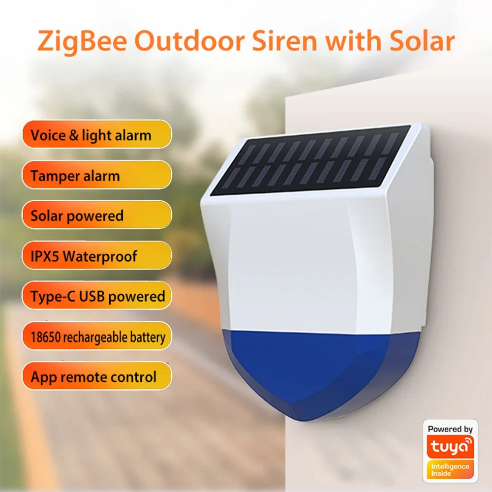 Tuya Smart Zigbee/Wi-Fi сирена – обзор и цена Outdoor Power Source